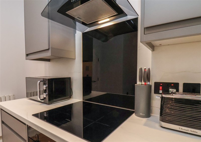The kitchen at The Salisbury Apartment 203, Scarborough