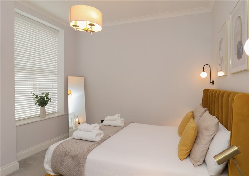 This is a bedroom at The Salisbury Apartment 203, Scarborough