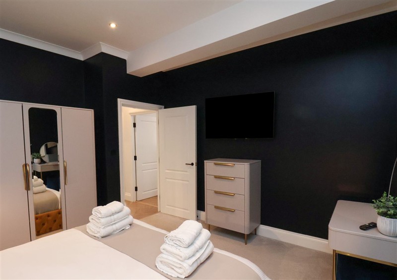 One of the bedrooms at The Salisbury Apartment 206, Scarborough