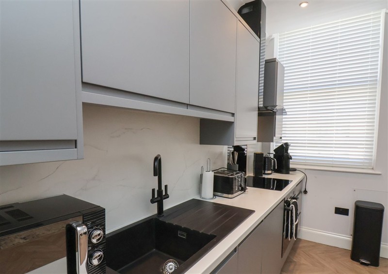 The kitchen at The Salisbury Apartment 206, Scarborough