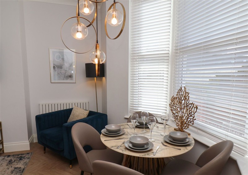 Relax in the living area at The Salisbury Apartment 301, Scarborough