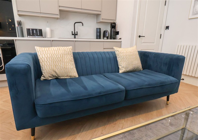 The living room at The Salisbury Apartment 301, Scarborough