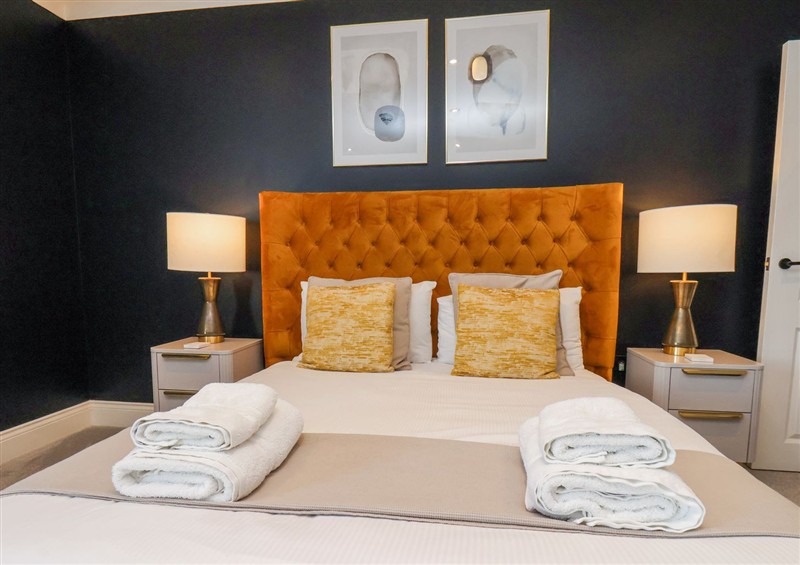 One of the bedrooms at The Salisbury Apartment 404, Scarborough