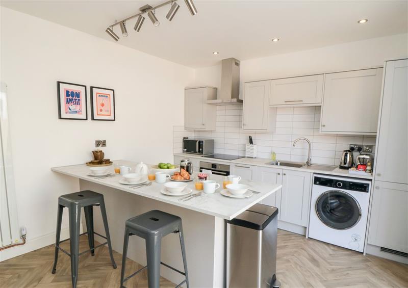 This is the kitchen at The Salthouse Apartment 1, Scarborough