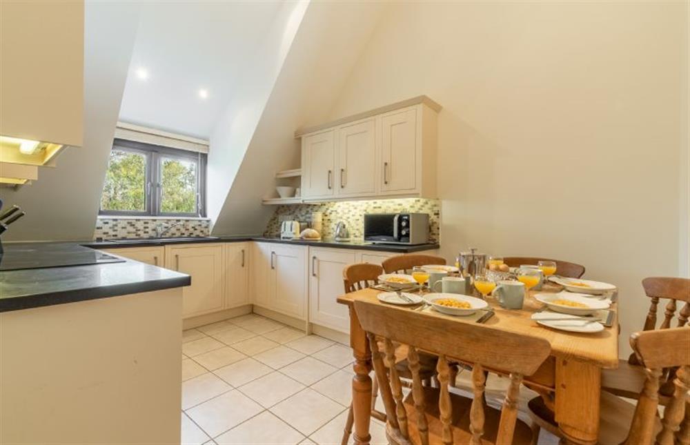 Lower First Floor: The kitchen is light and airy at The Saltings Blakeney, Blakeney near Holt