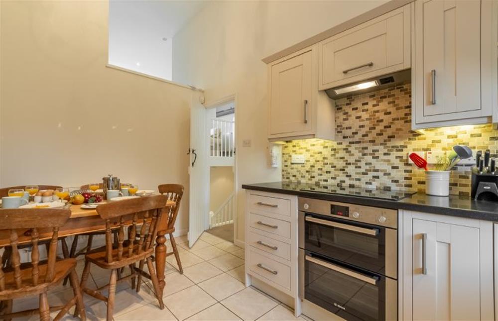 Lower First Floor: Well equipped kitchen with seating for six at The Saltings Blakeney, Blakeney near Holt