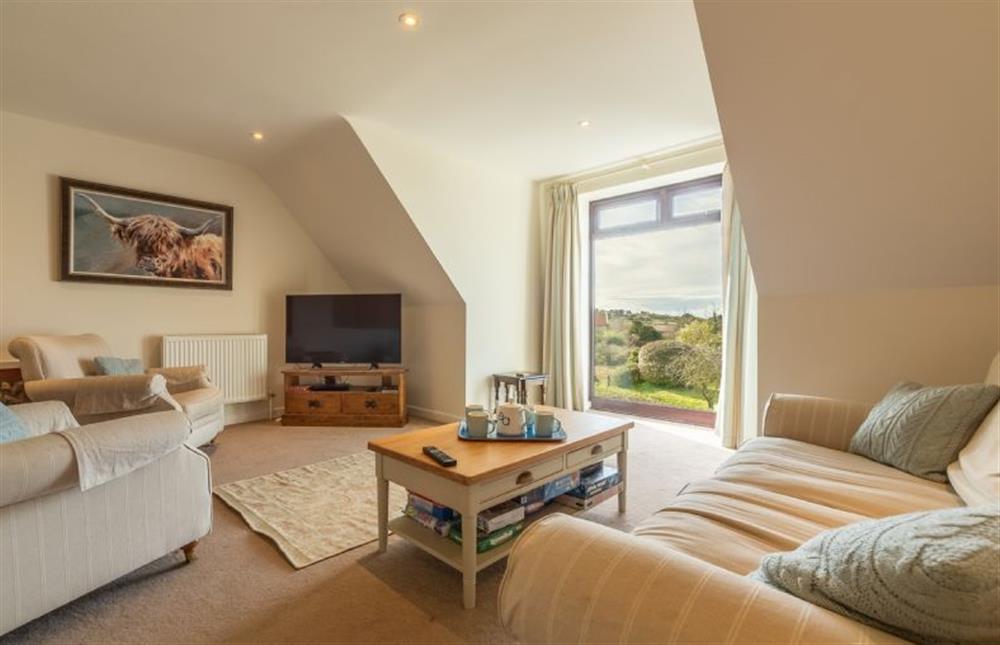 Upper First Floor: The bright sitting room directly overlooks the marshes at The Saltings Blakeney, Blakeney near Holt