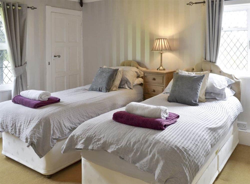 Good sized twin bedroom at The Sanctuary in Little Chart, near Ashford, Kent