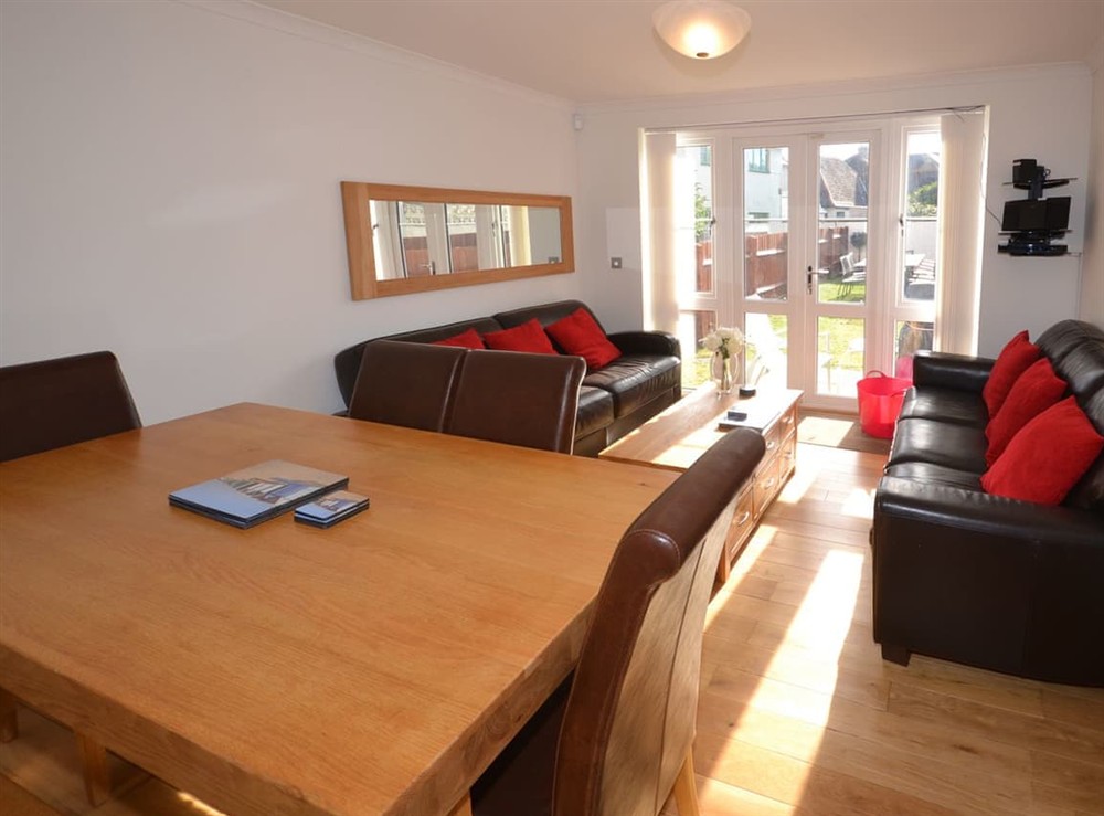 Living room/dining room at The Sanctuary in Sandown, Isle of Wight
