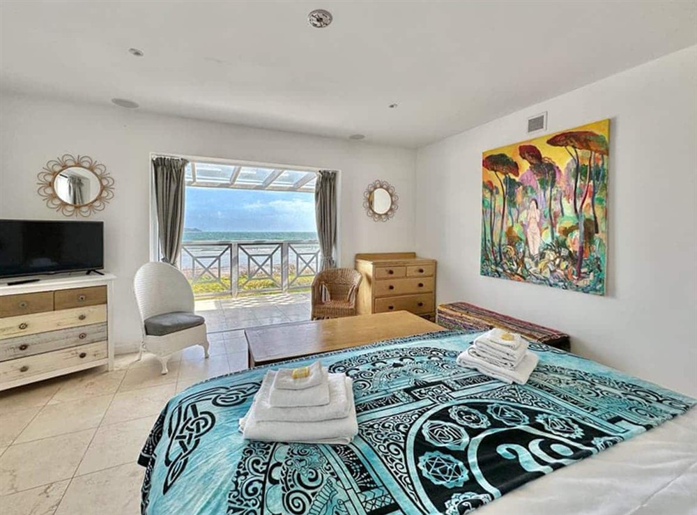 Double bedroom at The Sandcastle in Freshwater East, Dyfed