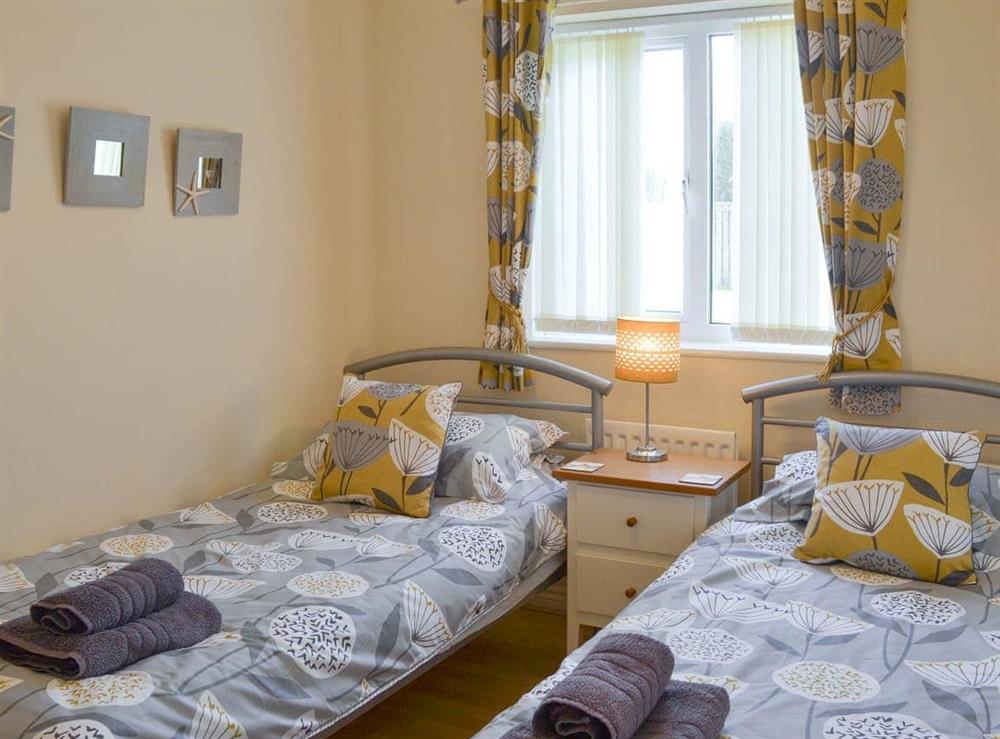 Comfortable twin bedroom at The Sandpiper in Beadnell, Northumberland