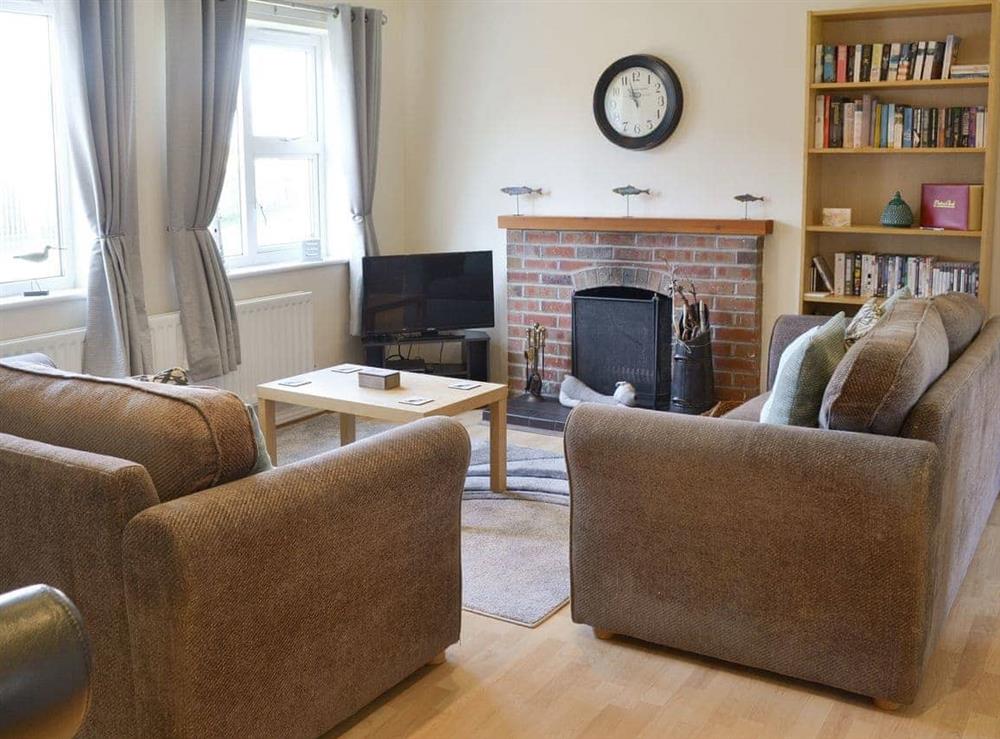 Welcoming living area at The Sandpiper in Beadnell, Northumberland