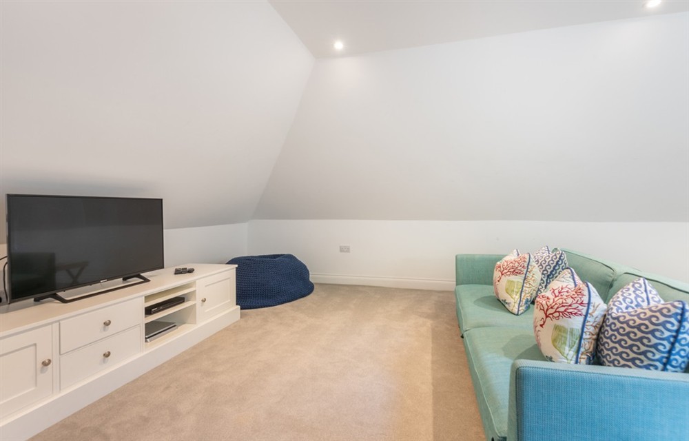 Relax in the living area at The Sands in Salcombe