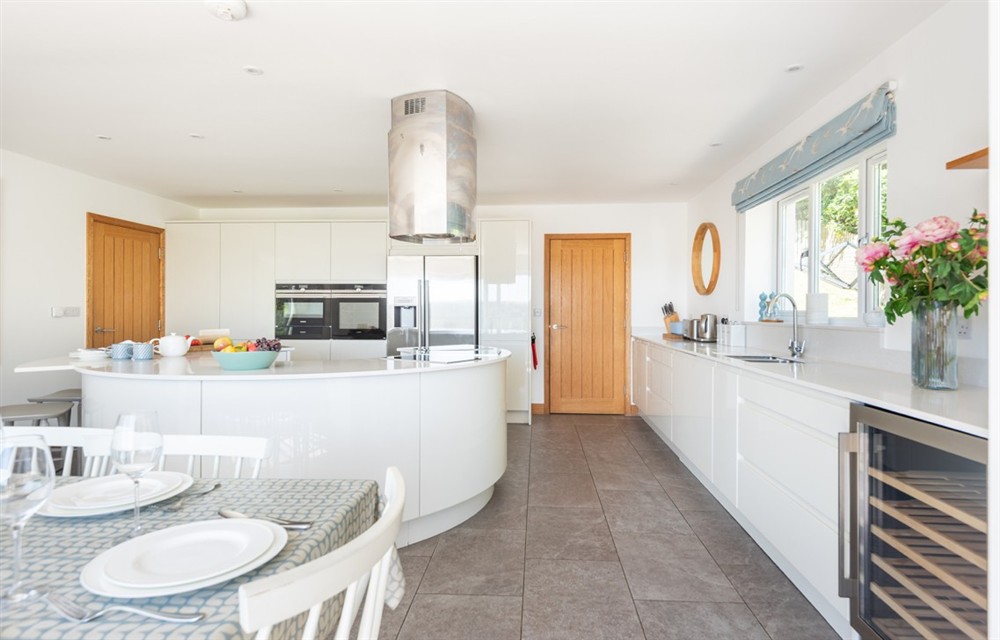 The kitchen at The Sands in Salcombe