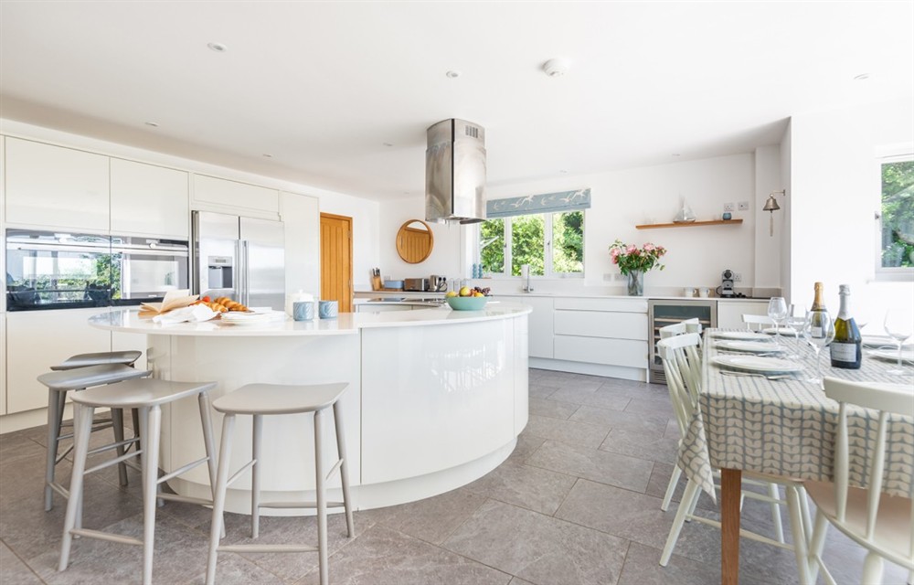 This is the kitchen (photo 3) at The Sands in Salcombe