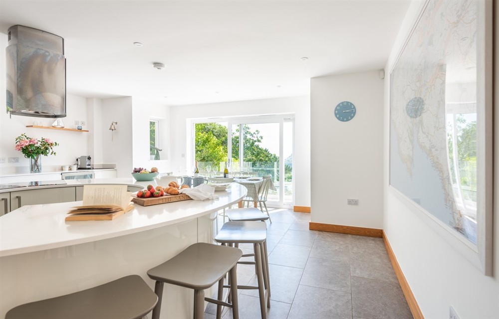 This is the kitchen at The Sands in Salcombe