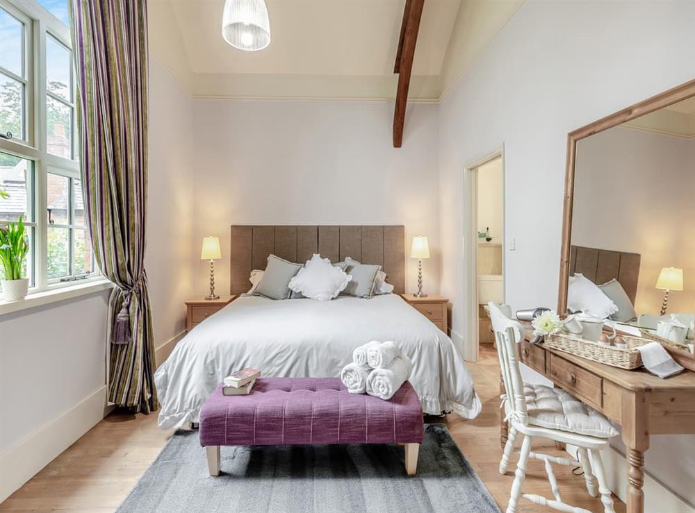 Double bedroom at The School Room in Dymock, Gloucestershire