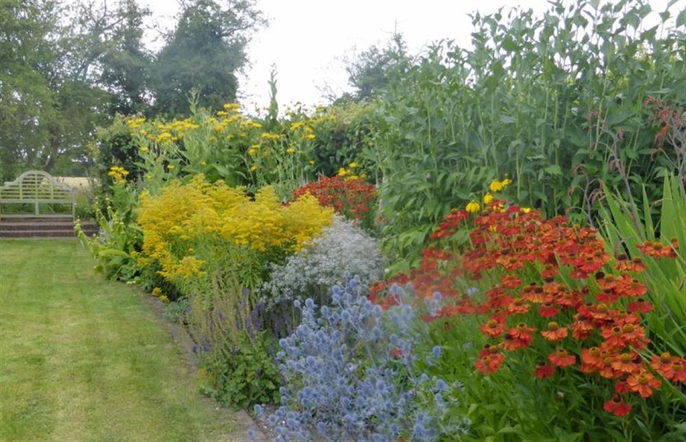 One of the cottage garden borders at The School Room, Stowmarket