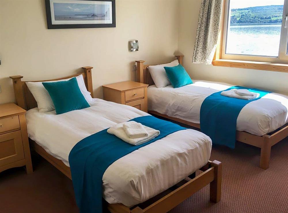 Twin bedroom at The Sea Lodge in North Kessock, near Inverness, Inverness-Shire