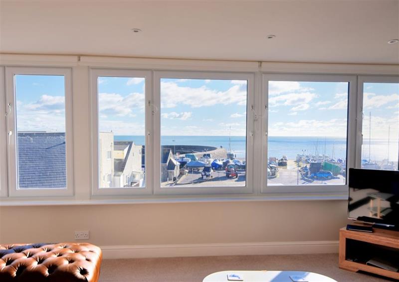 Relax in the living area at The Seagulls Nest, Lyme Regis