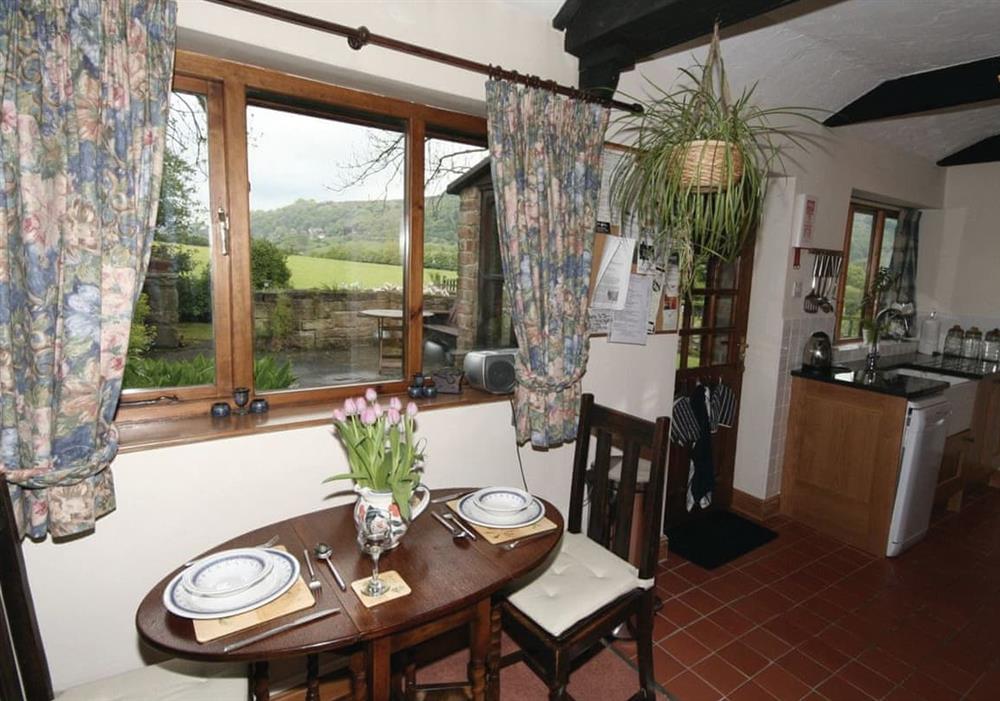The Secret Cottage dining area at The Secret Cottage in Bakewell, Derbyshire