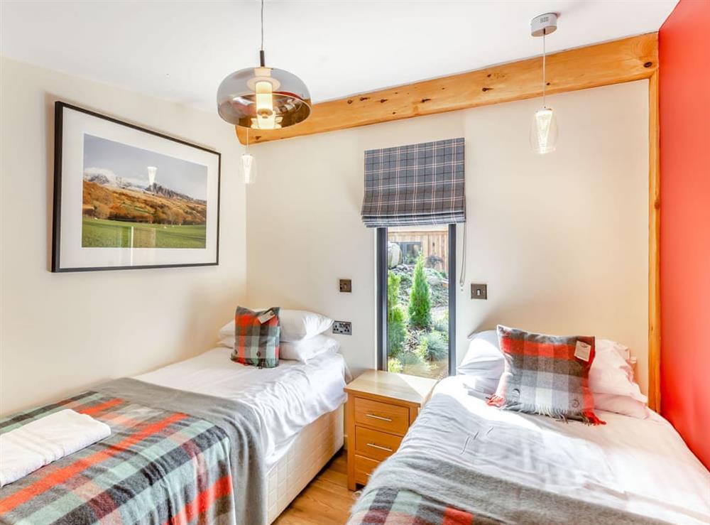 Twin bedroom at Nant Bran Lodge, 
