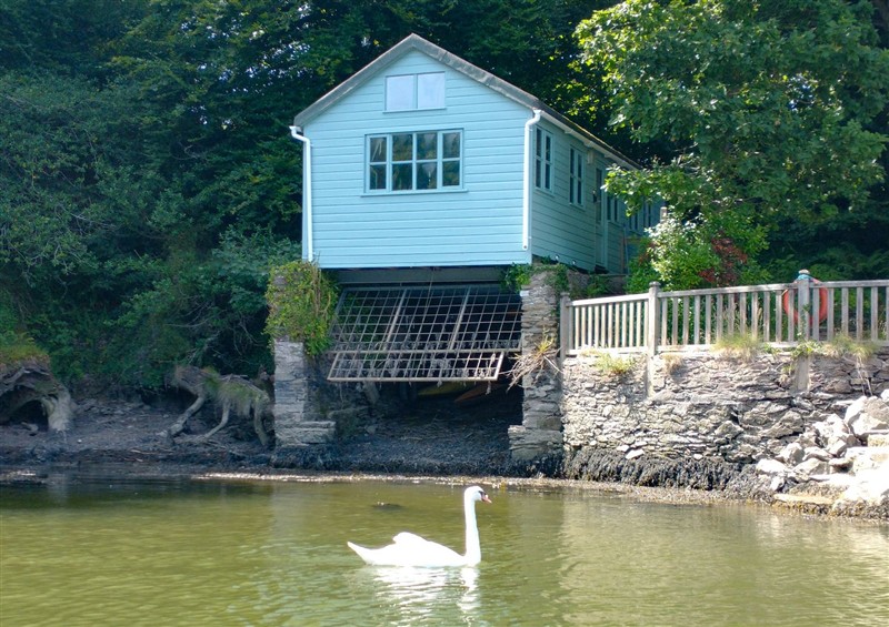 This is the setting of The Sharpham Boat House at The Sharpham Boat House, Ashprington