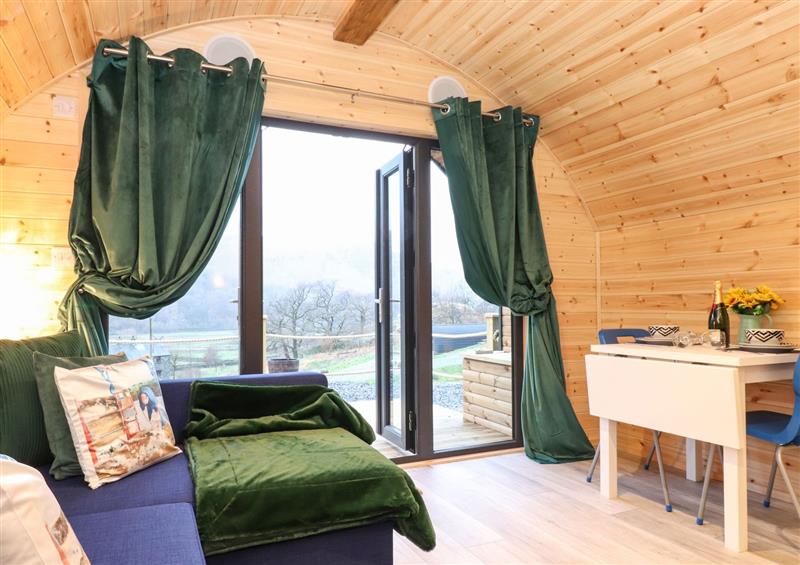 This is the bedroom at The Shearer - Crossgate Luxury Glamping, Hartsop near Glenridding