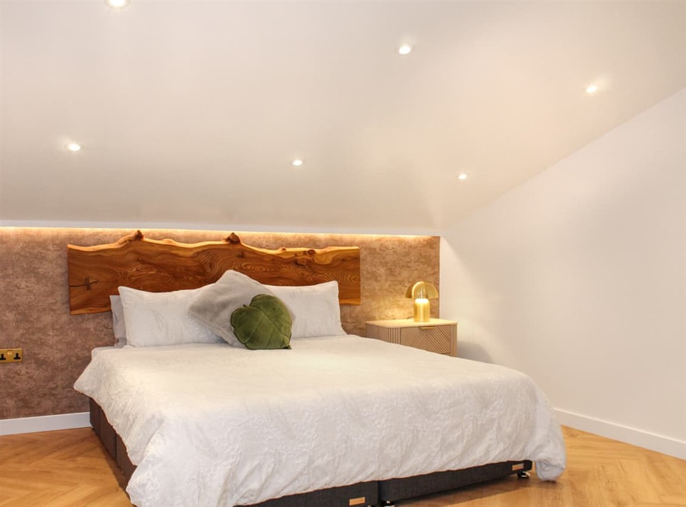 Double bedroom at The Shed in Falmouth, Cornwall