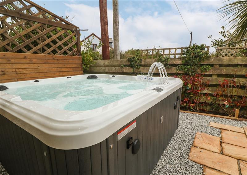 There is a hot tub at The Shed, Mullion