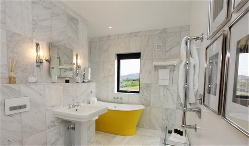 This is the bathroom at The Sheep Station Two, Scarista Mhor near Leverburgh