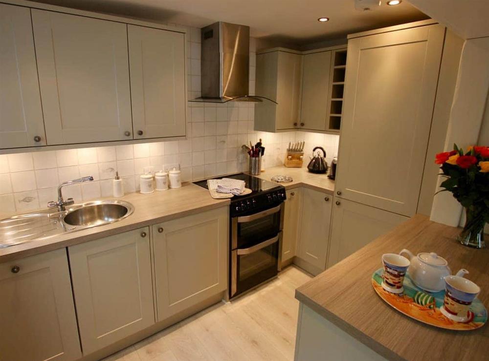 Kitchen area at The Shell Seekers in Fowey, Cornwall