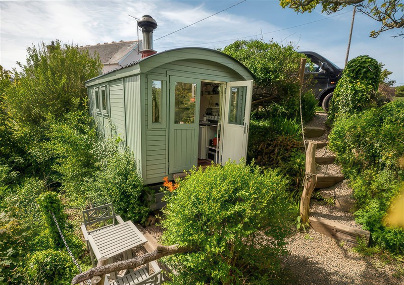 Outside The Shepherd Hut at The Shepherd Hut, Nine Wells near Solva
