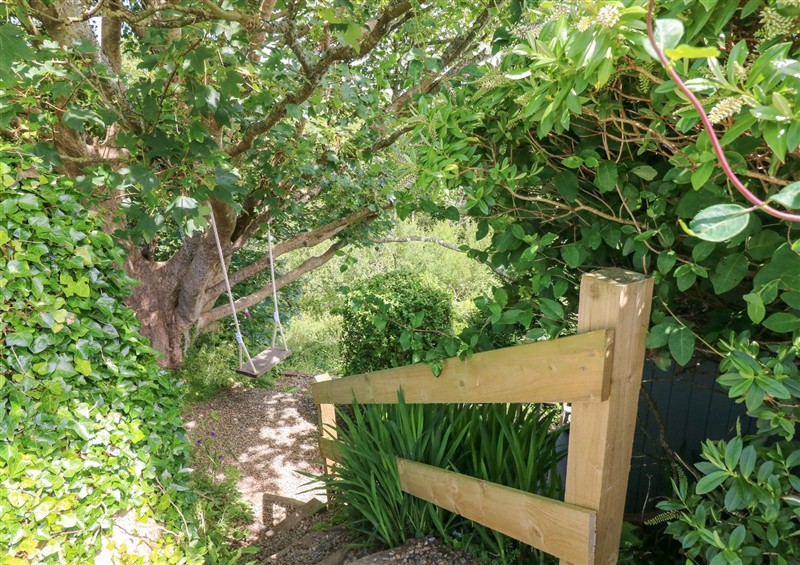 The garden at The Shepherd Hut, Nine Wells near Solva
