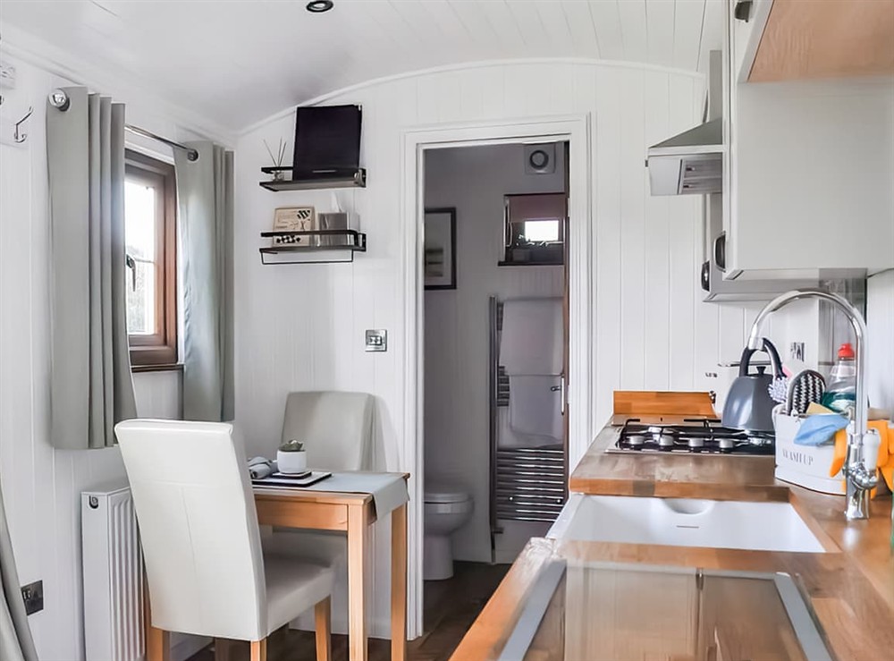 Interior at The Shepherdess Hut in Ilfracombe, Devon