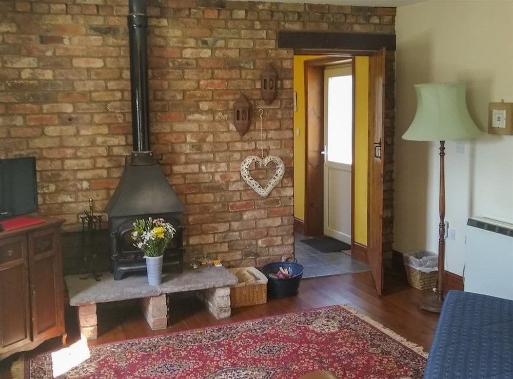 Living room at The Shepherds Bothy in Tetford, Lincolnshire