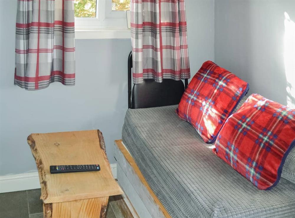 Living area at The Shepherds Hut in Culbokie, Ross-Shire