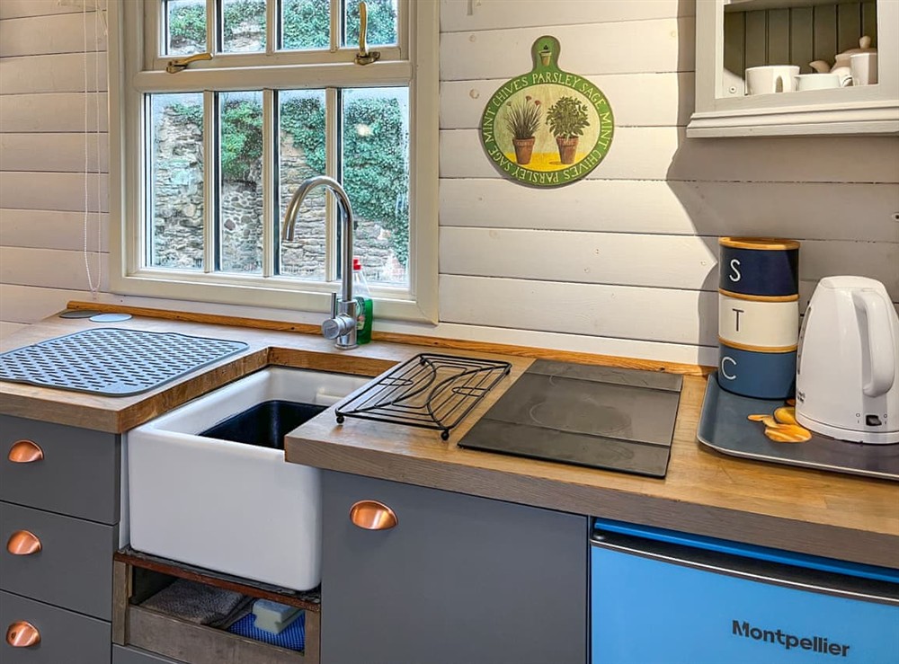 Kitchen at The Shepherds Hut in Sheriff Hutton, North Yorkshire