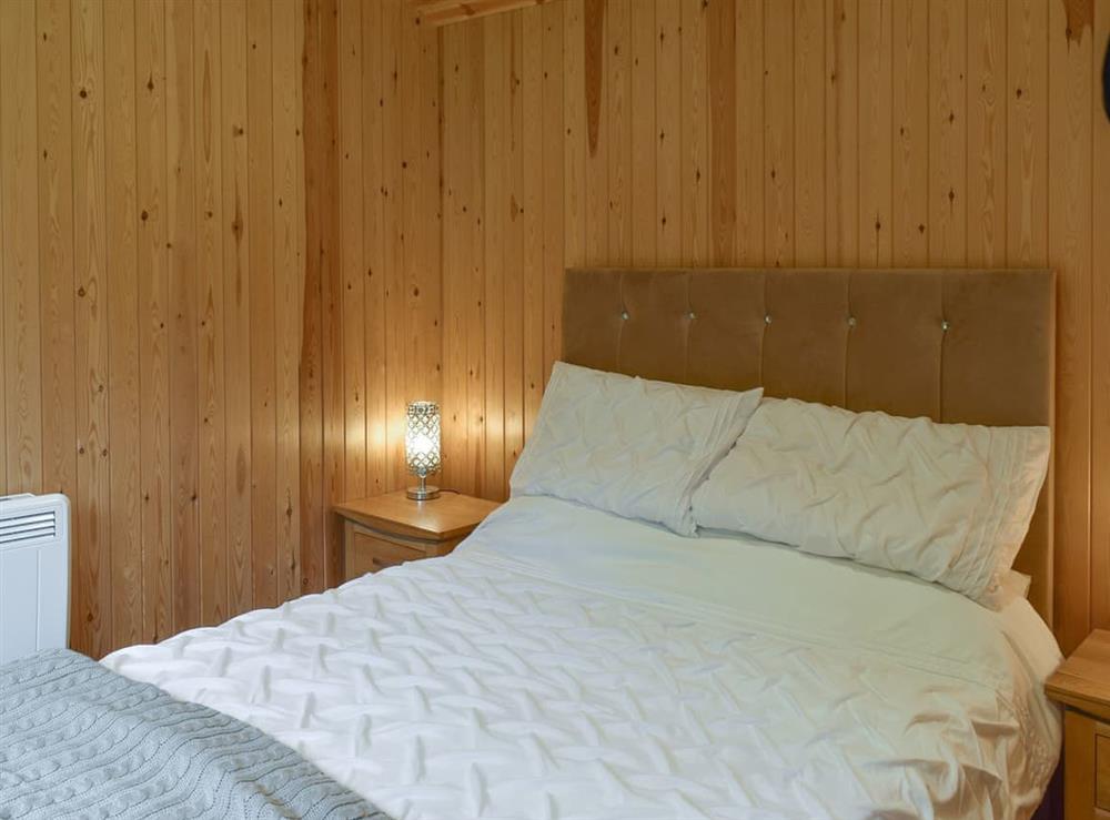 Double bedroom at Shepherds Hut 2, 