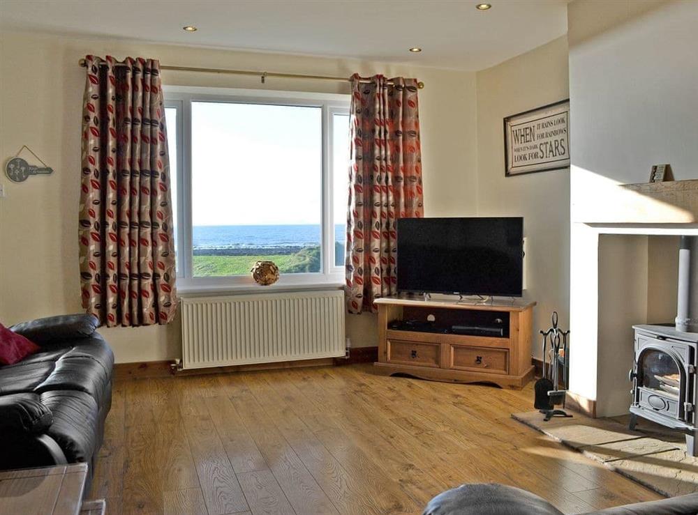 Welcoming living area with amazing sea views at The Shillies in Coulderton, near St Bees, Cumbria