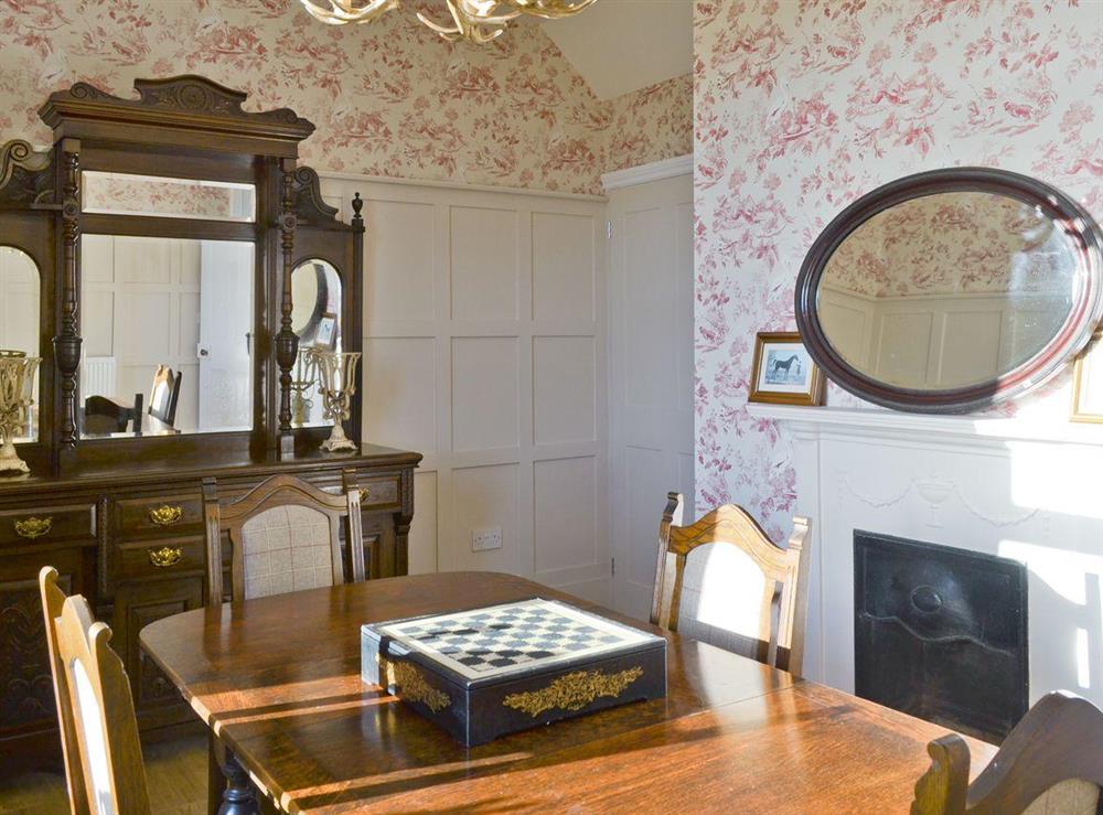 Traditional dining room at The Shillings in Alnwick, Northumberland