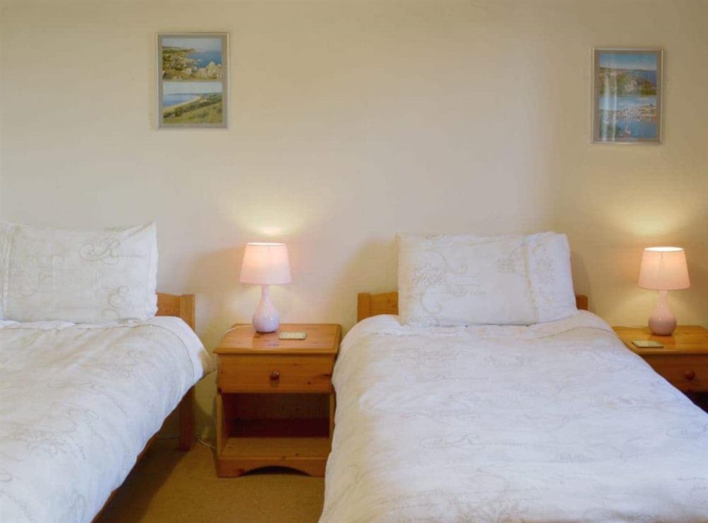 Cosy twin bedroom at The Shippen in East Prawle, South Devon., Great Britain