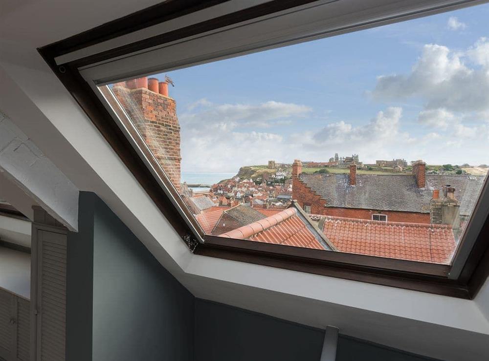 Breathtaking far reaching views from the master bedroom at The Shipping Office in Whitby, Yorkshire, North Yorkshire