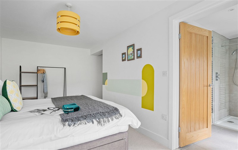 One of the bedrooms at The Shippon, Devon