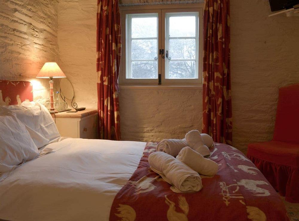 Double bedroom at The Shooting Lodge in Colquite, Washaway, North Cornwall., Great Britain