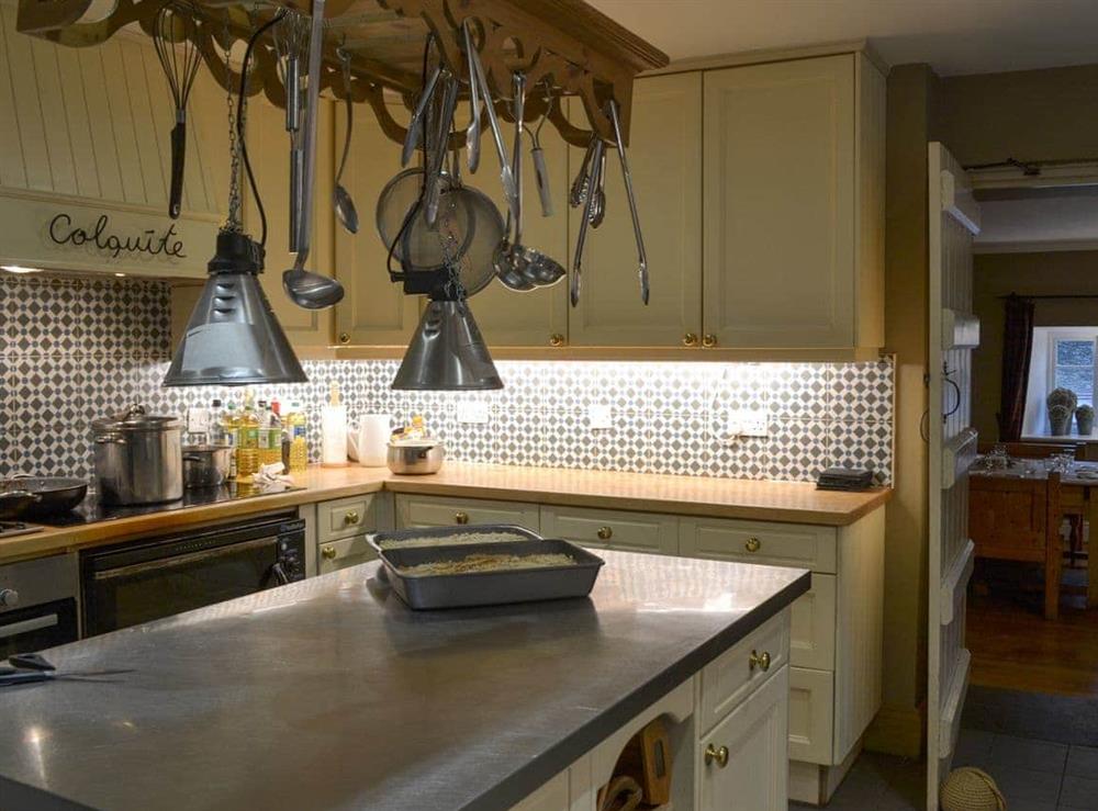 Lovely country kitchen at The Shooting Lodge in Colquite, Washaway, North Cornwall., Great Britain