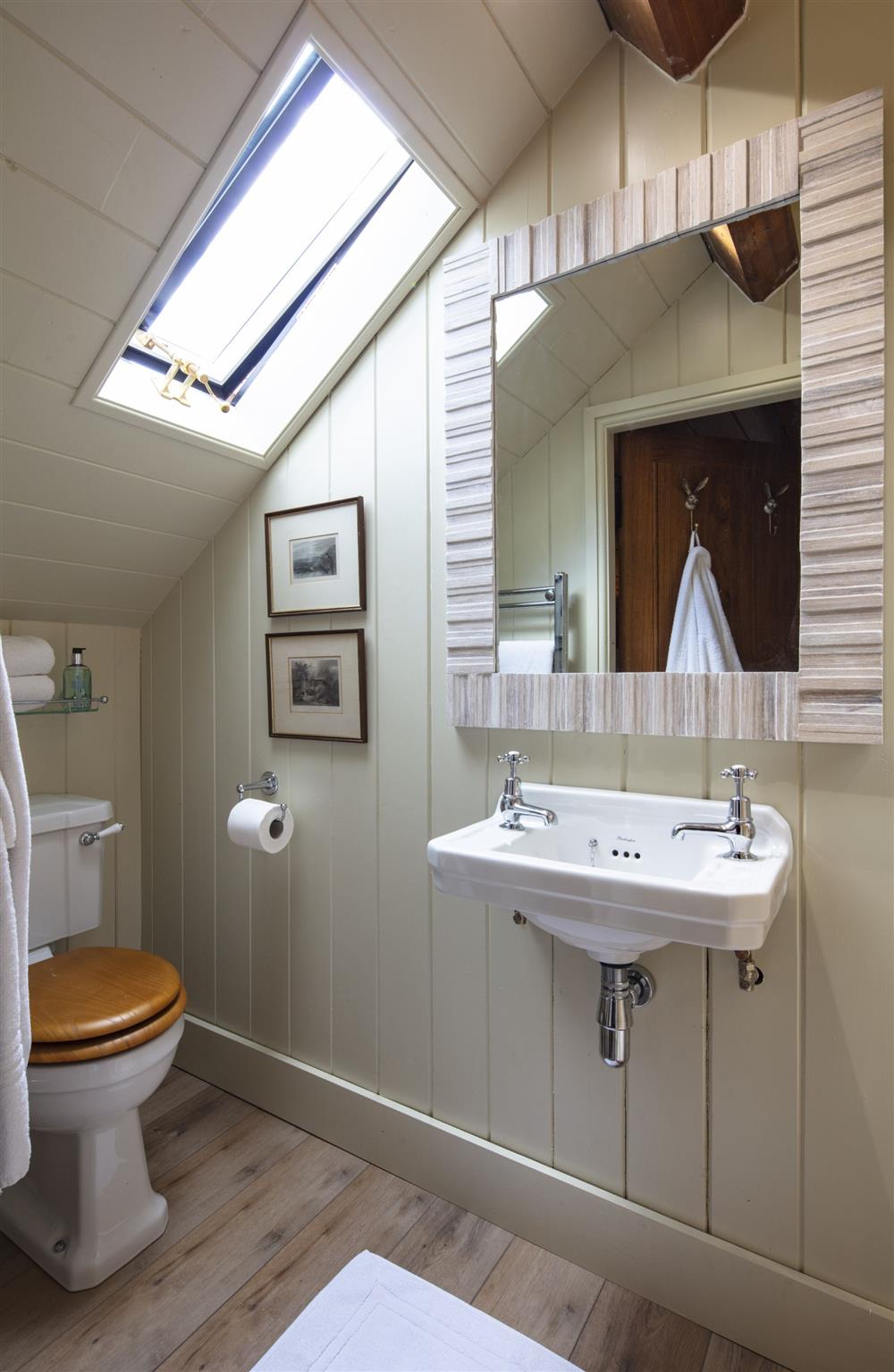 Bedroom four’s en-suite shower room at The Shooting Lodge, Dorset