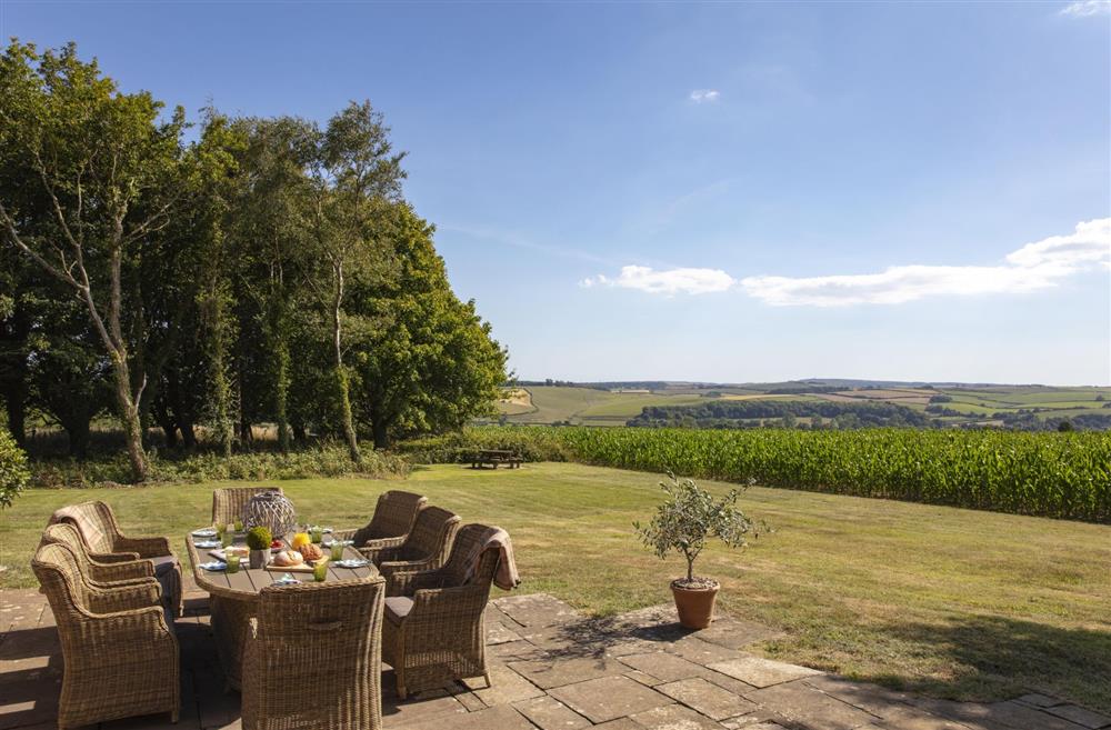 There is plenty of space for alfresco dining at The Shooting Lodge, Dorset