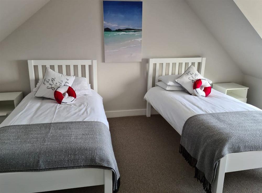 Twin bedroom at The Shore in Fortrose, Ross-Shire