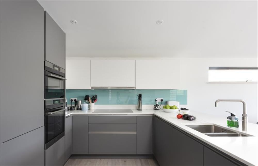 Well-equipped modern kitchen at The Shore, Mawgan Porth